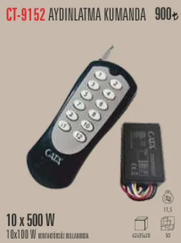 CATA AYDINLATMA KUMANDA 10X500W